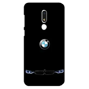 Силиконовый бампер с картинкой машины на Meizu M8 Lite (Черный BMW)