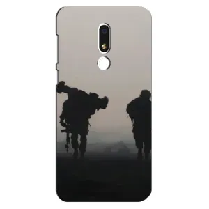 Чехлы на военную тематику для Meizu M8 Lite (Бой солдат)