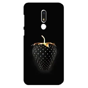 Чехол с изображением вкусной еды для Meizu M8 Lite (Чёрная клубника)
