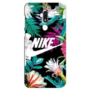 Силіконовый Чохол на Meizu M8 Lite з картинкою НАЙК (Квітковий Nike)