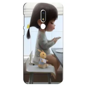 Девчачий Чехол для Meizu M8 Lite (Девочка с игрушкой)