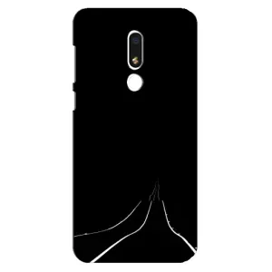 Чохол з картинками на чорному фоні для Meizu M8 Lite (Дорога)