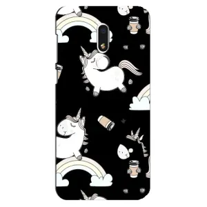 Чохол Unicorn на Meizu M8 Lite (Єдинорог з кавою)