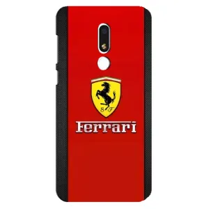Силиконовый бампер с картинкой машины на Meizu M8 Lite (Ferrari Logo)