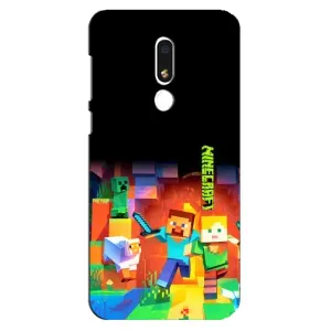 Чехлы для Meizu M8 Lite (Персонажи Майн Крафт) (Герой Майнкрафт)