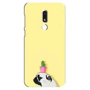 Бампер для Meizu M8 Lite з картинкою "Песики" (Кактус на голові)