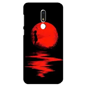 Летний Чехол на Meizu M8 Lite (Красный Закат)