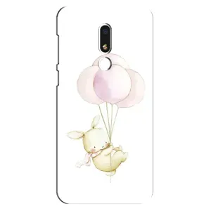Силіконовий бампер з картинкою звірів для Meizu M8 Lite (Кролик та кульки)