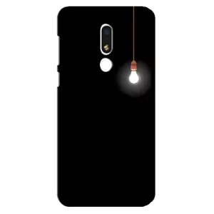 Чохол з картинками на чорному фоні для Meizu M8 Lite (Лампочка)