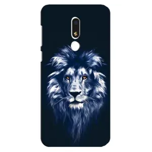 Чохол з картинкою на Meizu M8 Lite (Лев – синій)