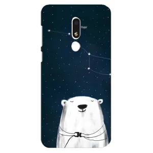 Силіконовий бампер з картинкою звірів для Meizu M8 Lite (Ведмедиця)