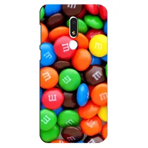 Чехол с изображением вкусной еды для Meizu M8 Lite (Разноцветные M&M'S)
