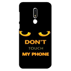 Чехол с Прикольным принтом на Meizu M8 Lite (Не трогай мой телефон)