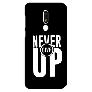 Силіконовый Чохол на Meizu M8 Lite з картинкою НАЙК (Never Give UP)