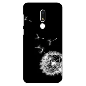 Силіконовий Чохол з кульбабками на Meizu M8 Lite (Кульбабка на чорному)