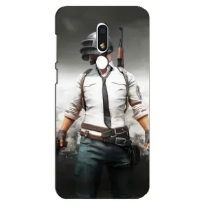 Силиконовый чехол с картинкой "Герой Pubg" на Meizu M8 Lite (Пабг)