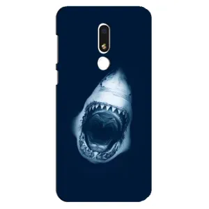 Силіконовий бампер з картинкою звірів для Meizu M8 Lite (Пащу Акули)