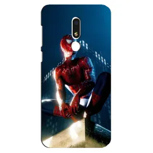 Чехол Супергерой Человека Паука на Meizu M8 Lite (Паук на доме)