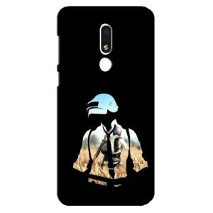 Силиконовый чехол с картинкой "Герой Pubg" на Meizu M8 Lite (Пубг мен)