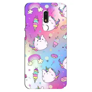 Чохол Unicorn на Meizu M8 Lite (Веселка і Єдинорог)