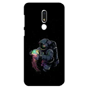 Силиконовый Чехол с принтом "Космонавты" на Meizu M8 Lite (В руках земля)
