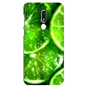 Чехол с изображением вкусной еды для Meizu M8 Lite (Яркий ЛАЙМ)