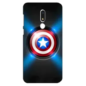 Чехол с Щитом Капитана Америки на Meizu M8 Lite (Яркий Щит Капитана)