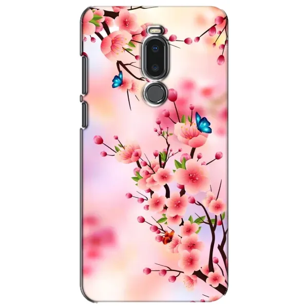 Чехол с рисунком «Бабочки на сакуре» для Meizu Note 8 Чехол с рисунком «Бабочки на сакуре» для Meizu Note 8