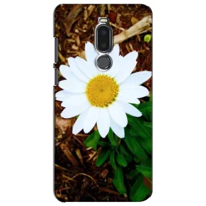 Чехол с ромашками на Meizu Note 8 (Белая ромашка)