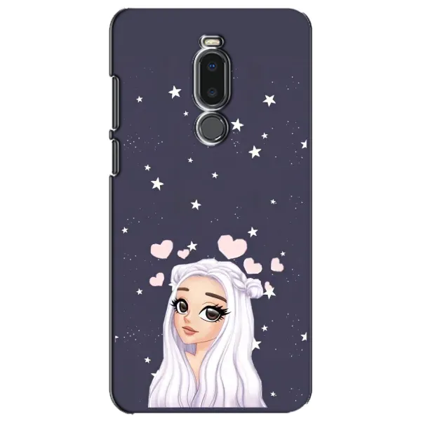 Чехол с рисунком «Девушка и сердечки» для Meizu Note 8