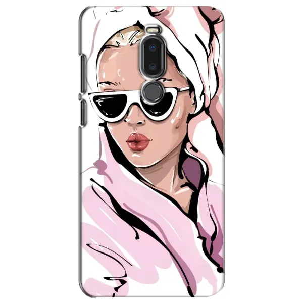 Чехол с рисунком «Девушка в халате» для Meizu Note 8