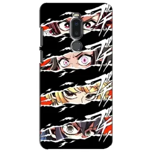 Силиконовые чехлы с глазами Anime для Мейзу Нот 8 (Глаза на чорном)