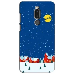 Силіконовий бампер на різдво для Meizu Note 8 (Місто в снігу)