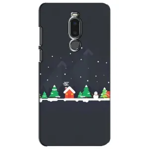 Силіконовий бампер на різдво для Meizu Note 8 (Місто зимове)