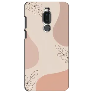Чехол цветочный дизайн для Meizu Note 8 (Коричневый фон)