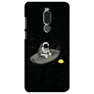 Силиконовый Чехол с принтом "Космонавты" на Meizu Note 8 (Космонавт на рыбалке)