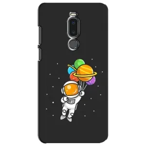 Силиконовый Чехол с принтом "Космонавты" на Meizu Note 8 (Космонавт с шариками)