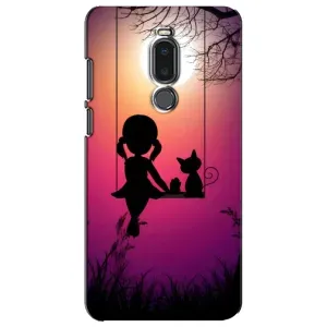 Девчачий Чехол для Meizu Note 8 (На качели)