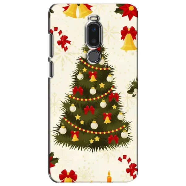Чехол с рисунком «Новогодний принт» для Meizu Note 8