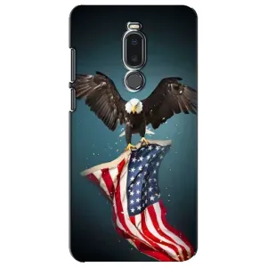 Чехол Флаг USA для Meizu Note 8 (Орел и флаг)