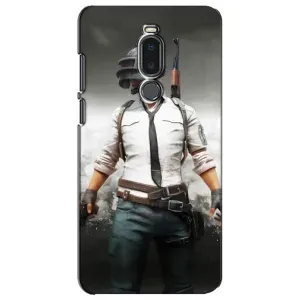 Силиконовый чехол с картинкой "Герой Pubg" на Meizu Note 8 (Пабг)