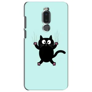 Силиконовый чехол с котиком для Meizu Note 8 (Падающий кот)