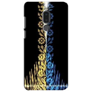 Силиконовый Чехол на Meizu Note 8 (Патриотическая вышиванка)