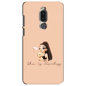 Силиконовый Чехол на Meizu Note 8 с картинкой Стильных Девушек (С собакой)