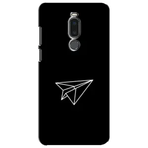 Чохол з картинками на чорному фоні для Meizu Note 8 (Літак)