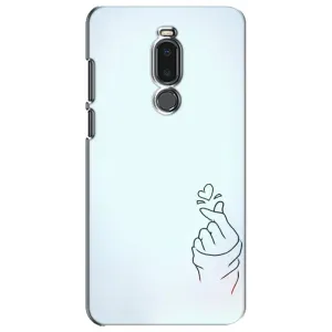 Чехлы (Знак сердечка) на Meizu Note 8 (Сердце на голубом)
