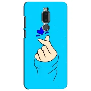 Чехлы (Знак сердечка) на Meizu Note 8 (Сердце на синем)