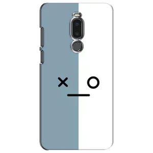 Силиконовые Чехлы (смешные стикеры) для Meizu Note 8 (Серо-белый)