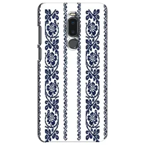 Силиконовый Чехол на Meizu Note 8 с картинкой Вышиванки (Синяя вышиванка)