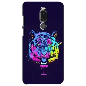 Силиконовый бампер с картинкой животных для Meizu Note 8 (Тигр-Арт)